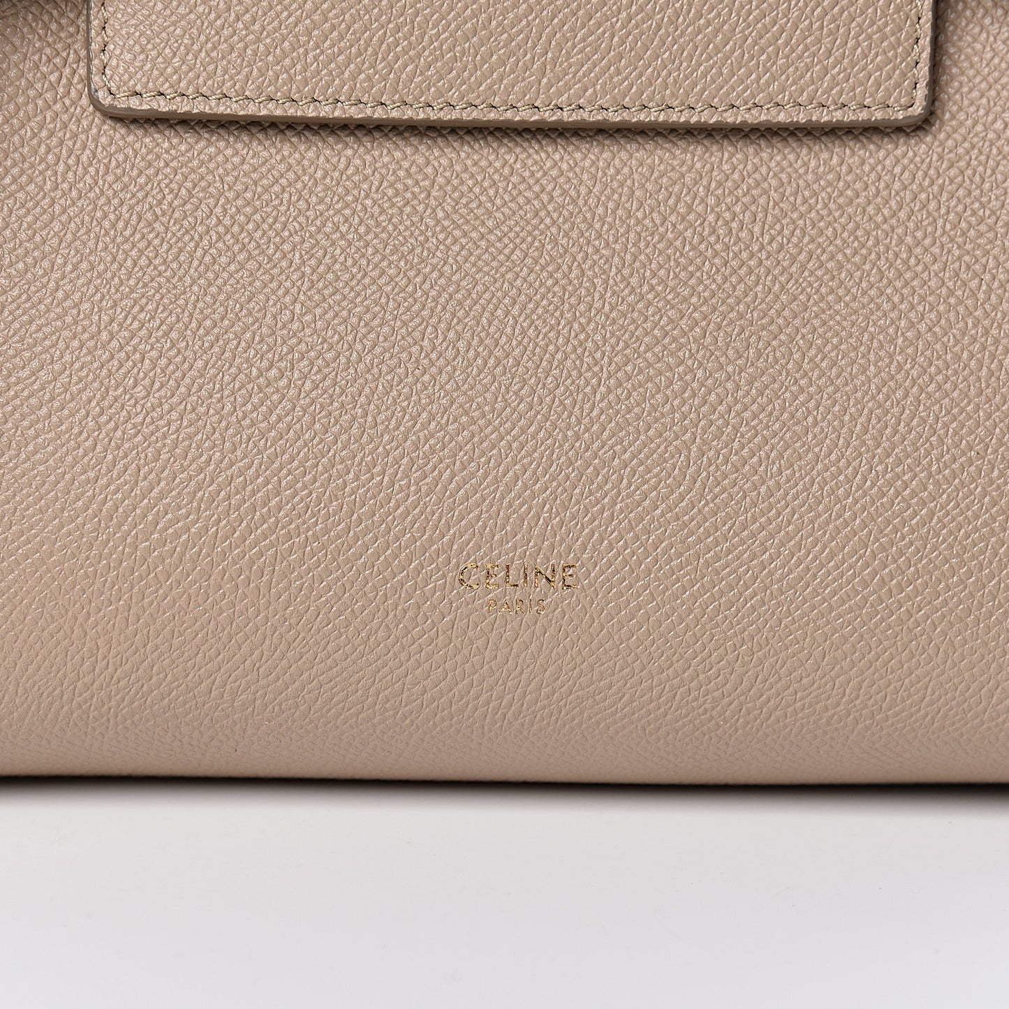 Grained Calfskin Nano Belt Bag Light Taupe
