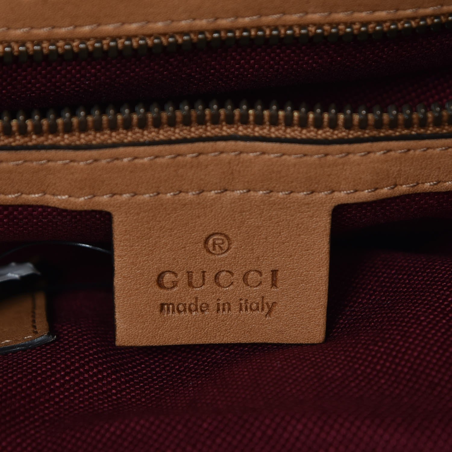Gucci Soft Washed Calfskin Sling Duffle Biscotto 8 of 10