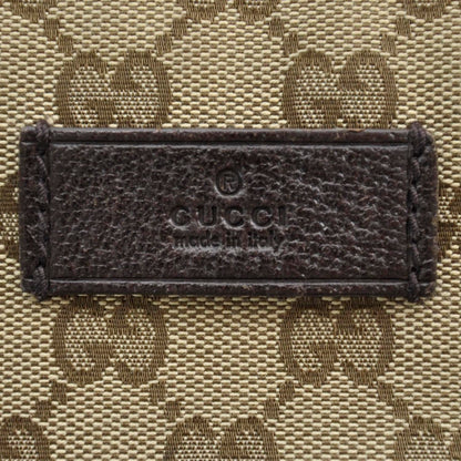 Gucci Monogram Web Medium Flat Messenger Bag Dark Brown 7 of 11