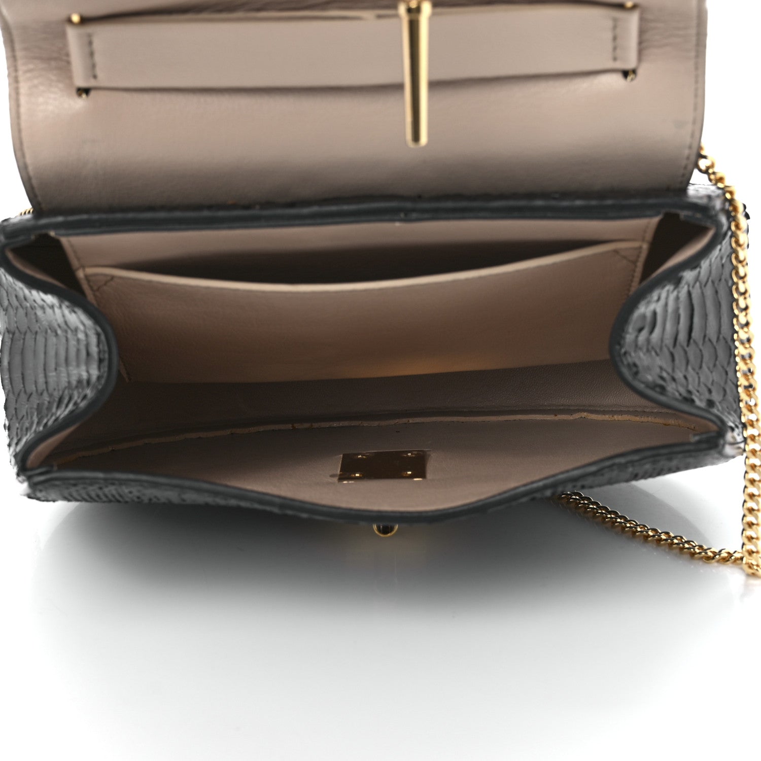 Chloe Snakeskin Drew Shoulder Bag Black 5 of 15