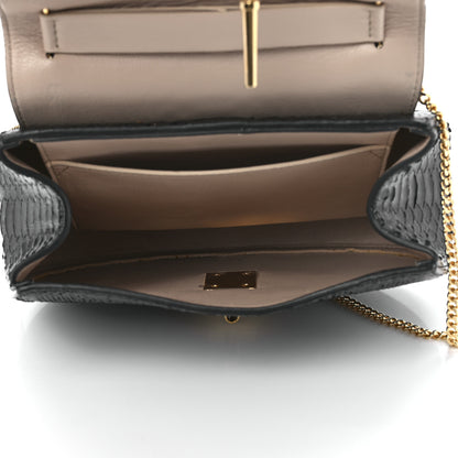 Chloe Snakeskin Drew Shoulder Bag Black 5 of 15