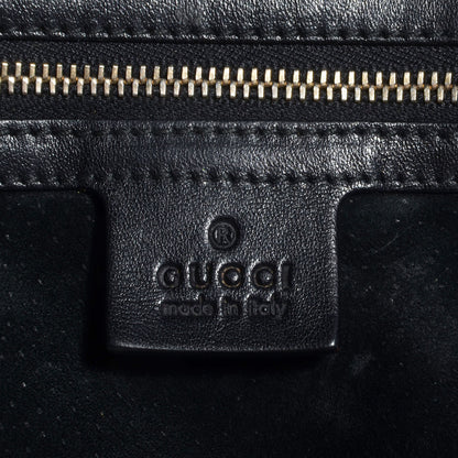 Gucci Ostrich Medium Pelham Shoulder Bag Black 6 of 7