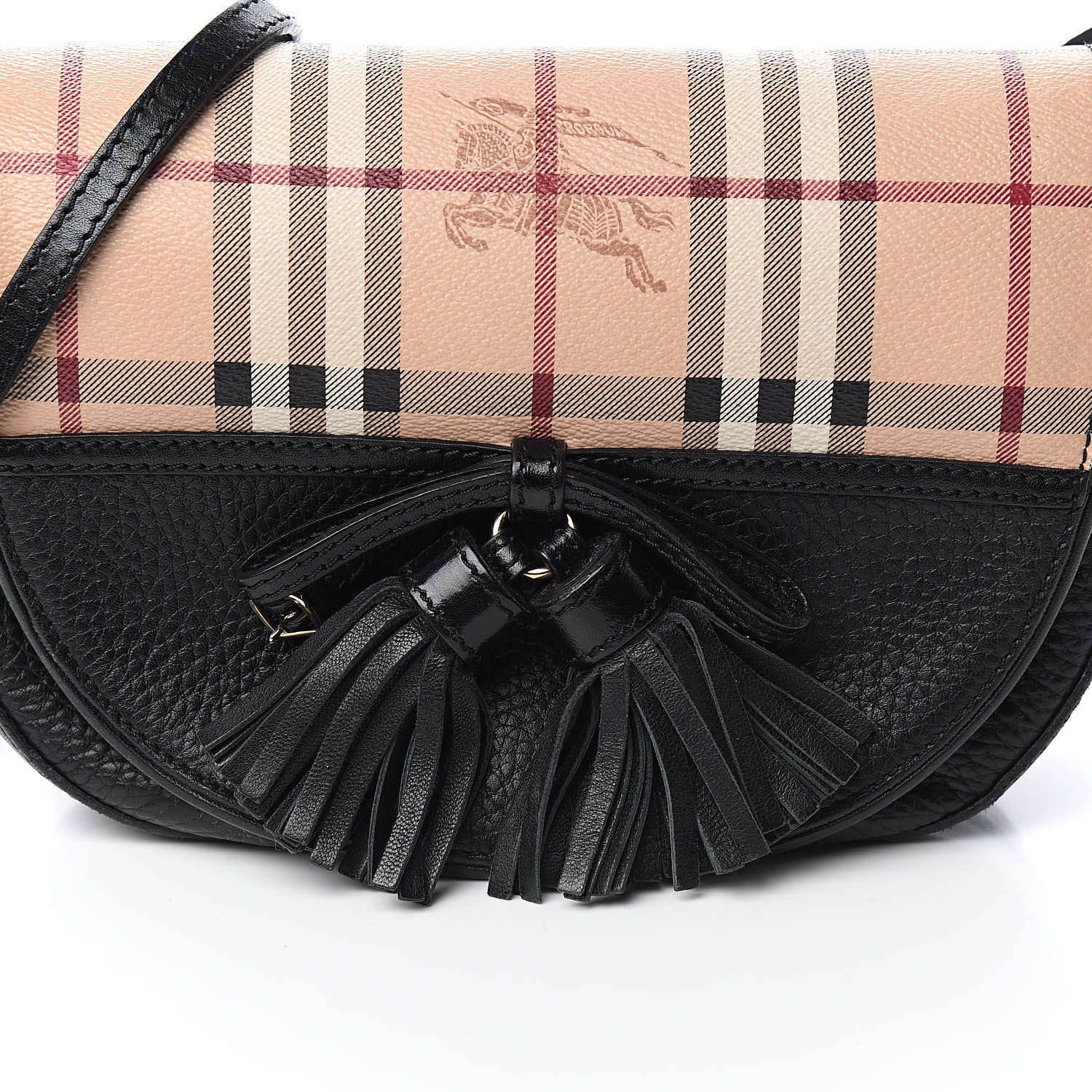 Burberry Haymarket Check Maydown Crossbody Bag Black 11 of 12