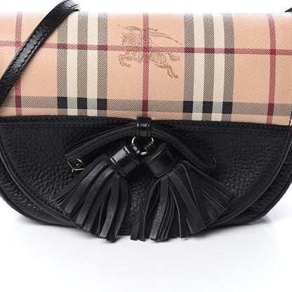 Burberry Haymarket Check Maydown Crossbody Bag Black 11 of 12