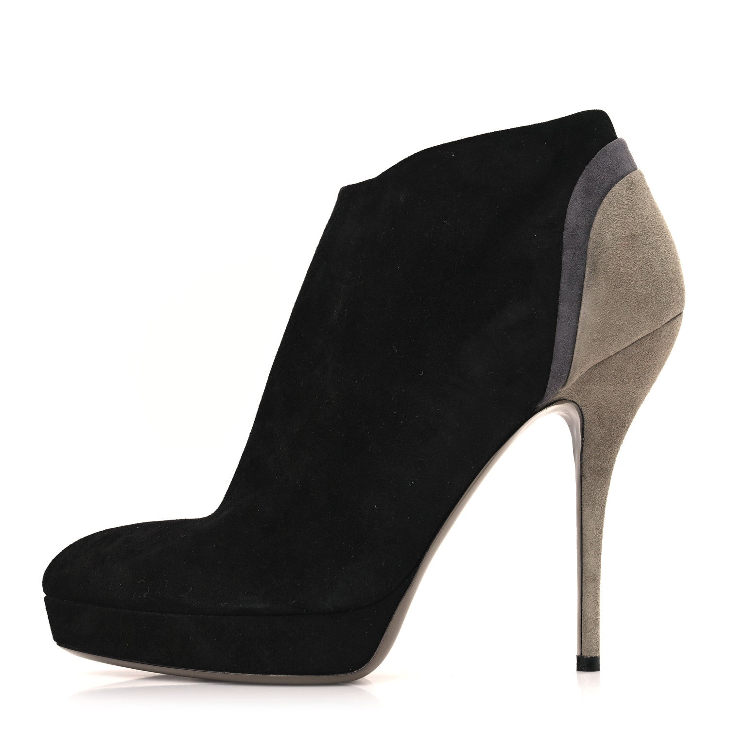 Gucci Suede Ankle Boots 39.5 Black Multicolor 1 of 9