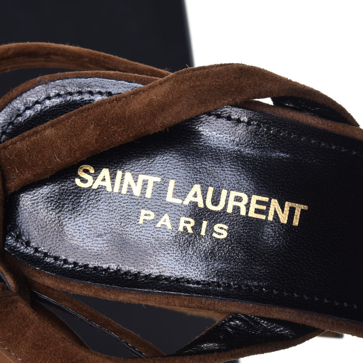 Suede Bianca 85 Platform Sandals 38.5 Land