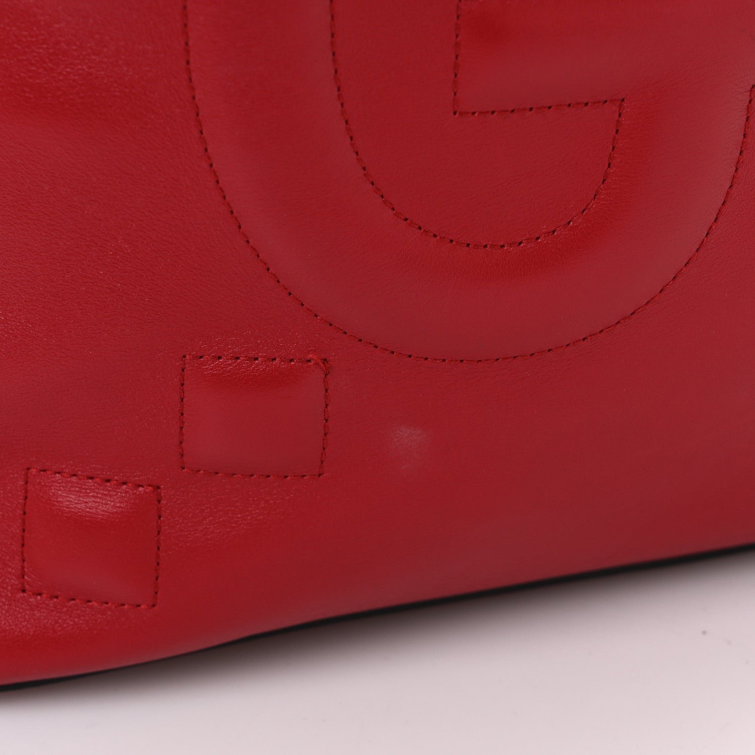 Gucci Apollo Calfskin GG Dadini Embroidered Chain Hobo Hibiscus Red 10 of 10