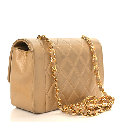 Chanel Lambskin Quilted Small Single Flap Beige 3 of 14
