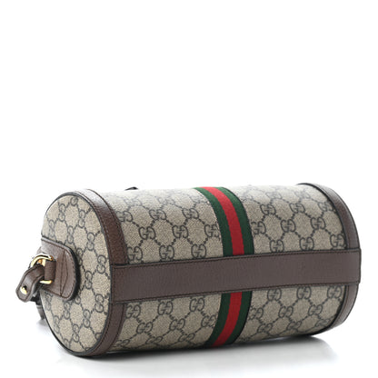 Gucci GG Supreme Monogram Web Small Ophidia Boston Bag Beige New Acero 4 of 9