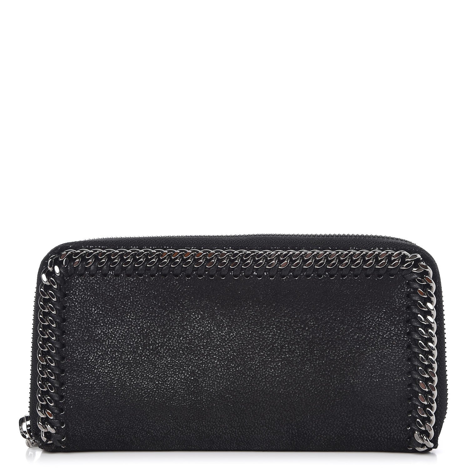 Stella McCartney Shaggy Deer Falabella Box Continental Wallet Black 1 of 7