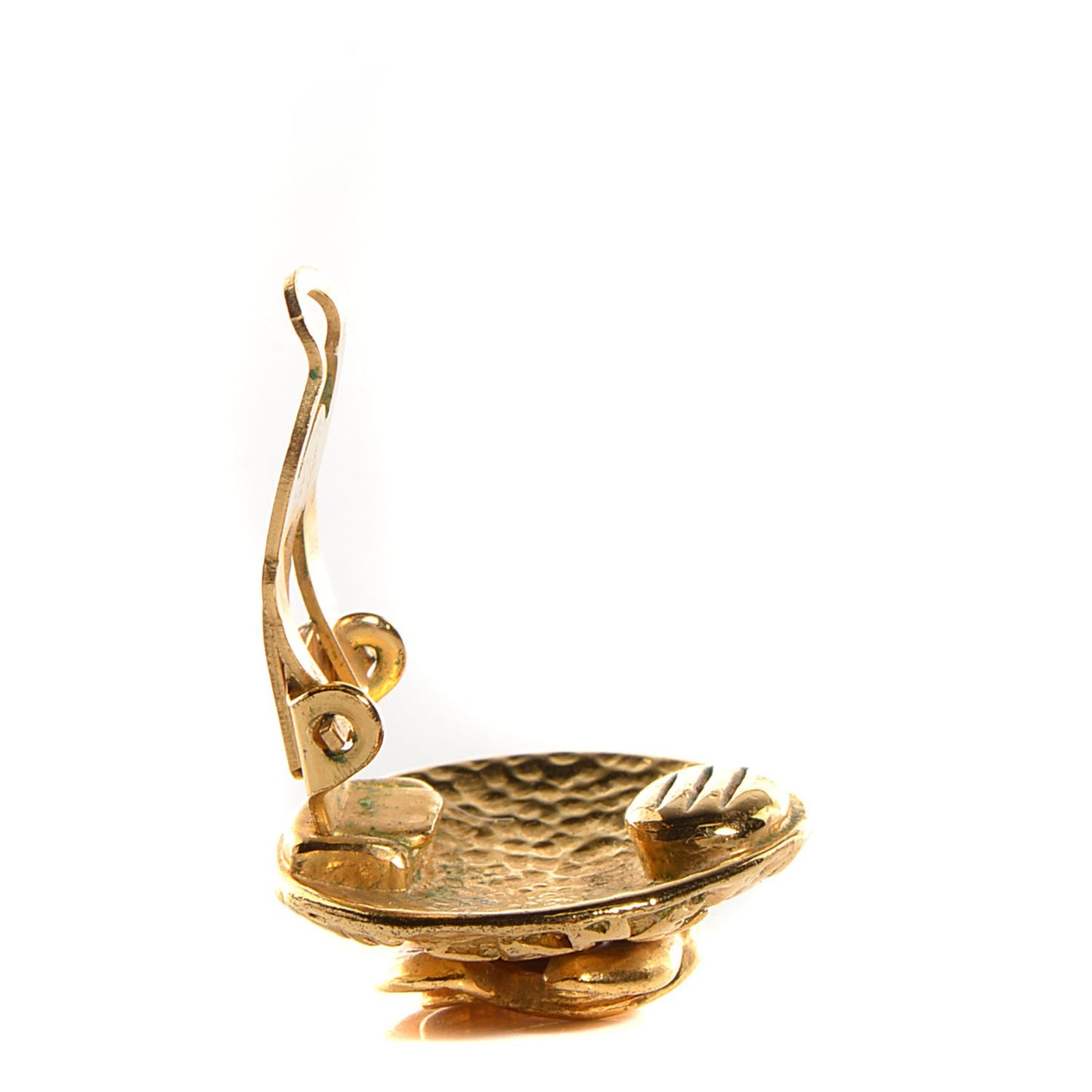 CC Clip On Earrings Gold
