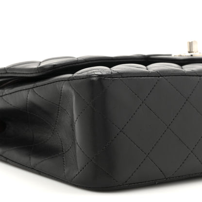 Chanel Lambskin Quilted Medium Double Flap Black 10 of 18