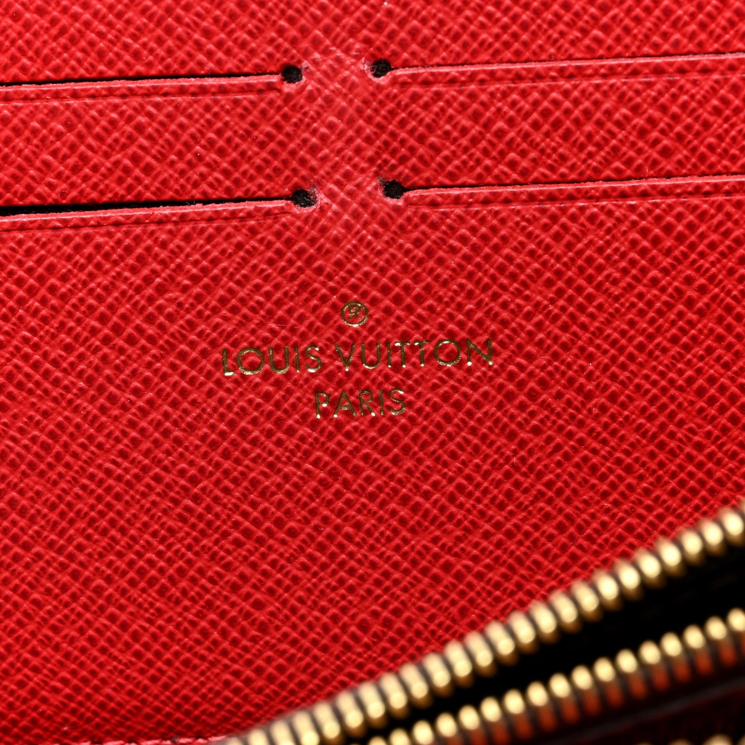 Louis Vuitton Damier Ebene Clemence Wallet Cherry 6 of 7