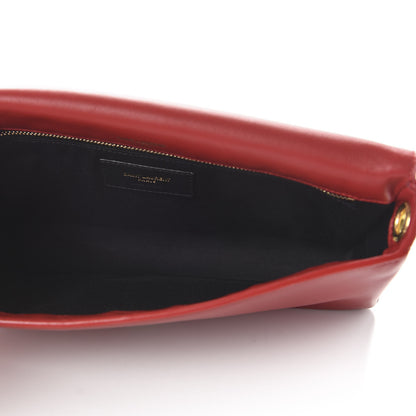 Saint Laurent Lambskin Monogram Tassel Kate 99 Rouge Eros 6 of 11