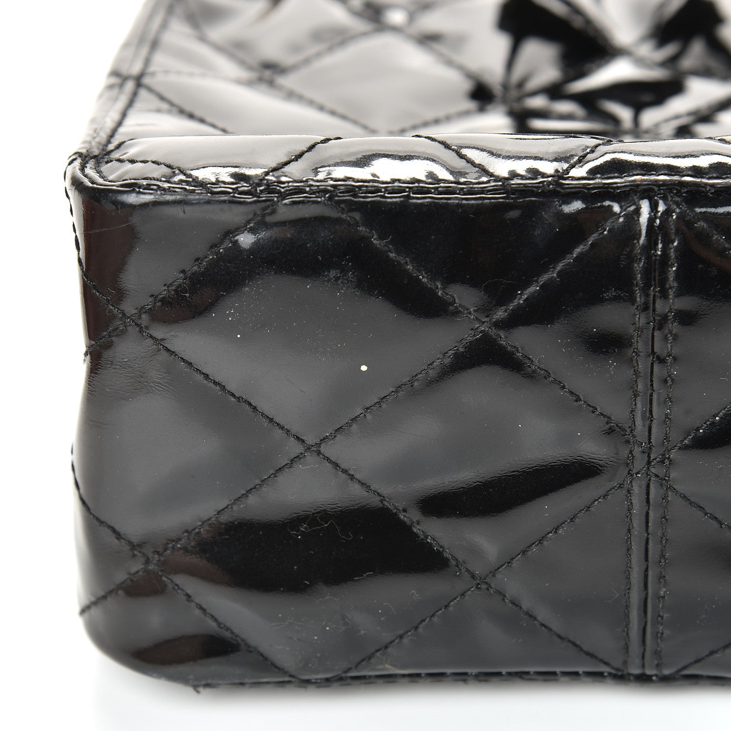 Chanel Patent Mini Drawstring Shoulder Bag Black 10 of 13