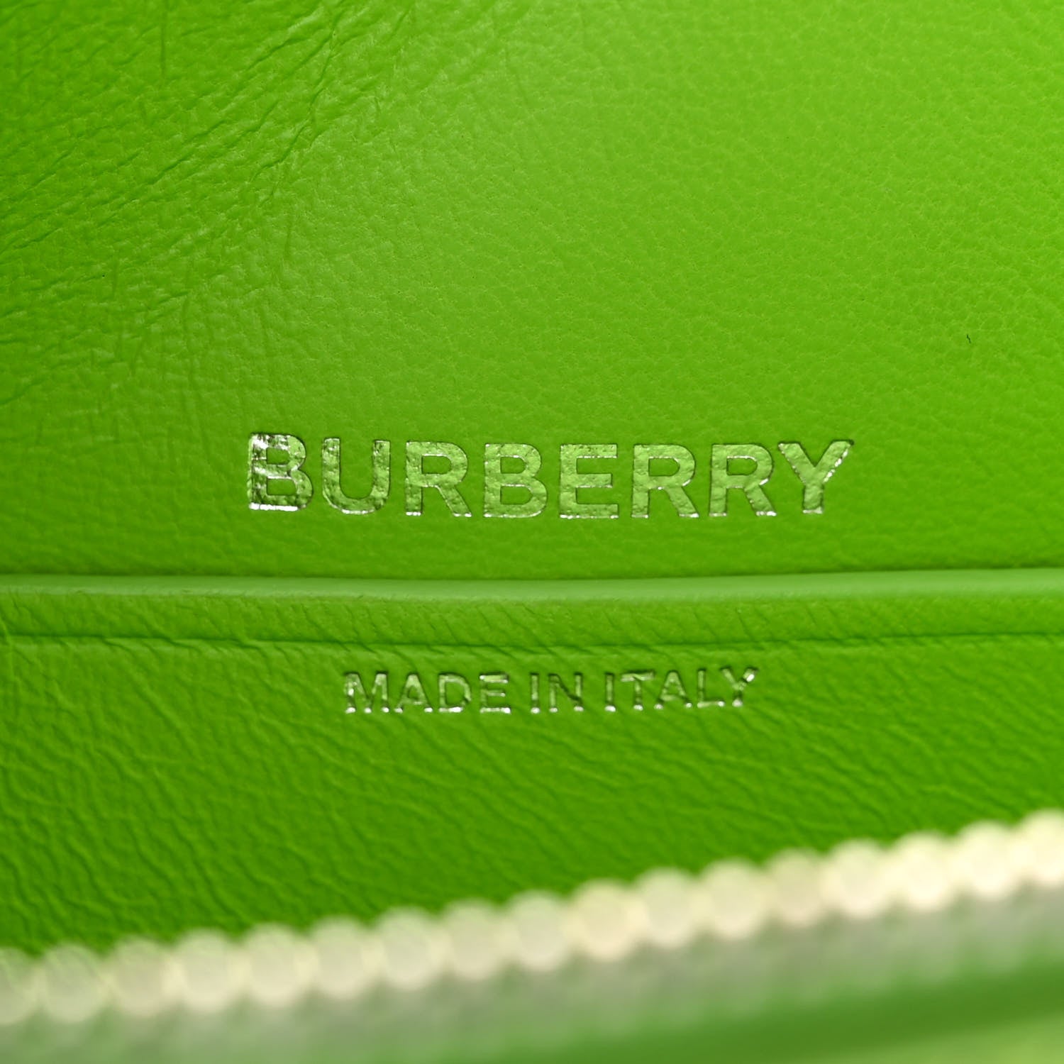 Burberry Calfskin Small Olympia Chain Shoulder Bag Brilliant Green 6 of 11