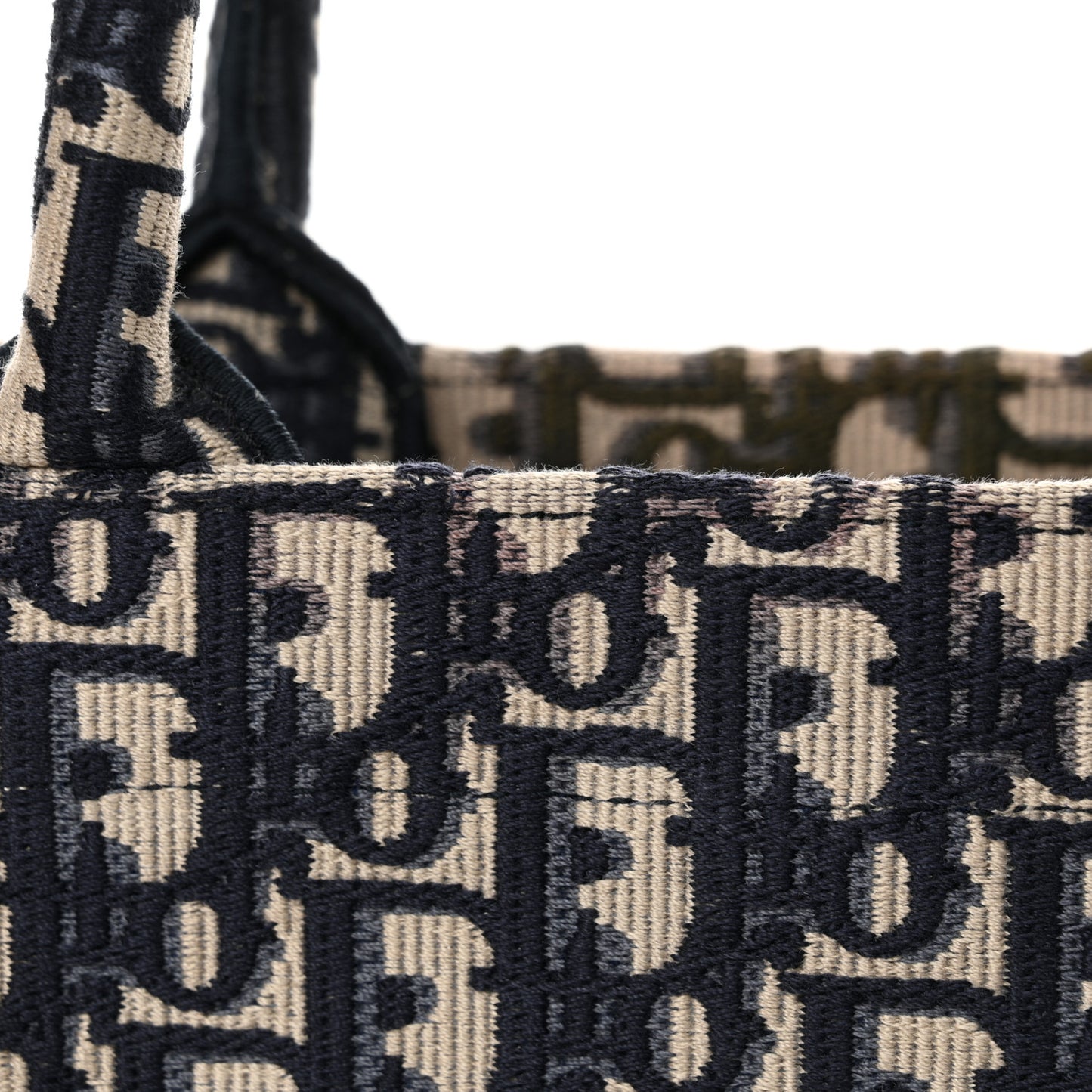 Oblique Small Book Tote Blue Multicolor