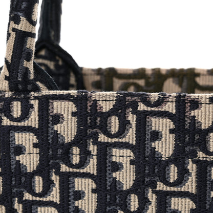 Christian Dior Oblique Small Book Tote Blue Multicolor 13 of 15