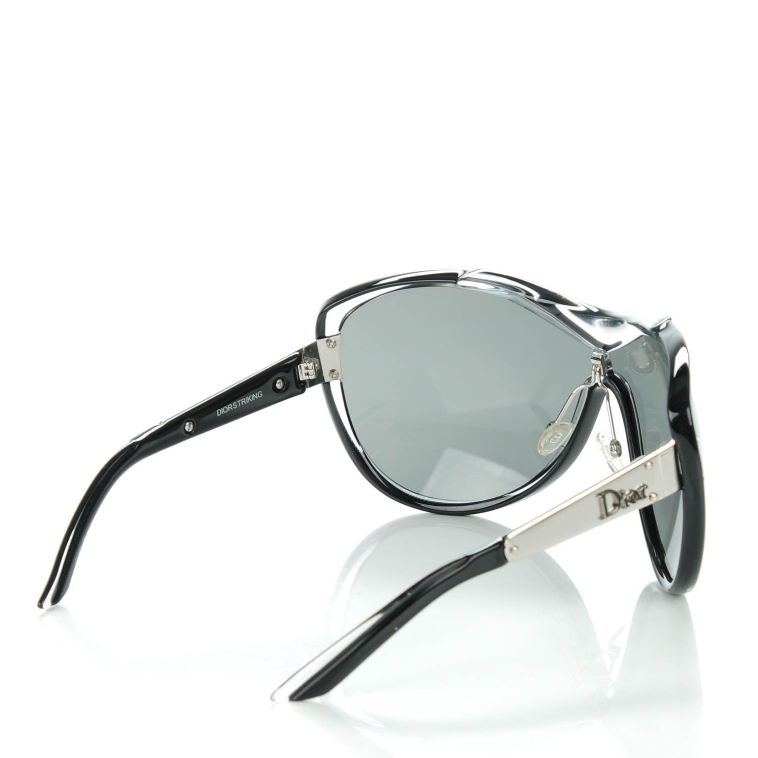 Christian Dior Striking Oversized Sunglasses Black 3 of 8