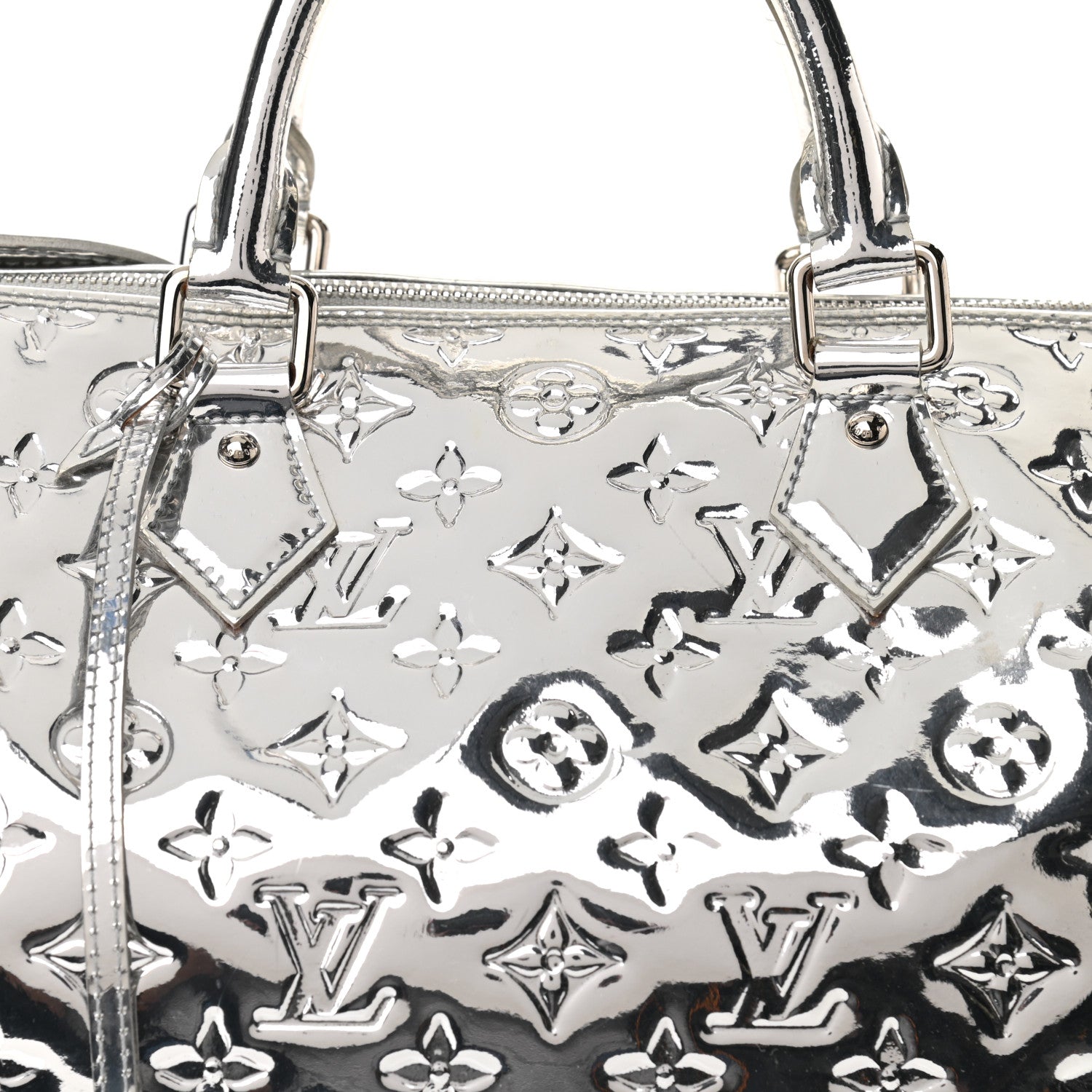 Louis Vuitton Monogram Miroir Speedy 30 Silver 7 of 12