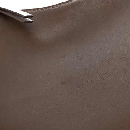 The Row Smooth Calfskin Half Moon Shoulder Bag Brown 10 of 10
