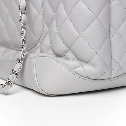 Chanel Calfskin Quilted Large Easy Shopping Tote Grey 9 of 12