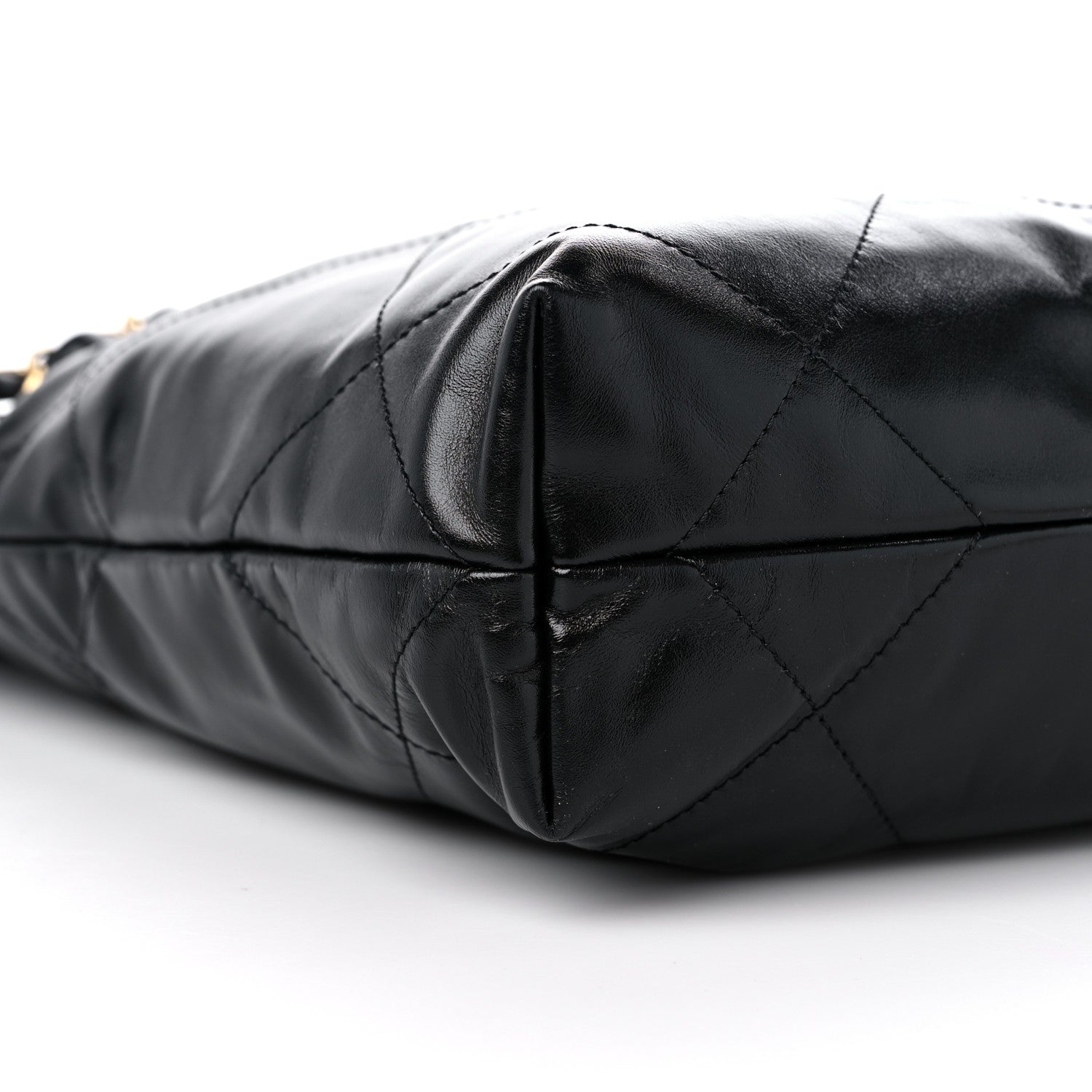 Chanel Shiny Calfskin Quilted Small Chanel 22 Black 9 of 11