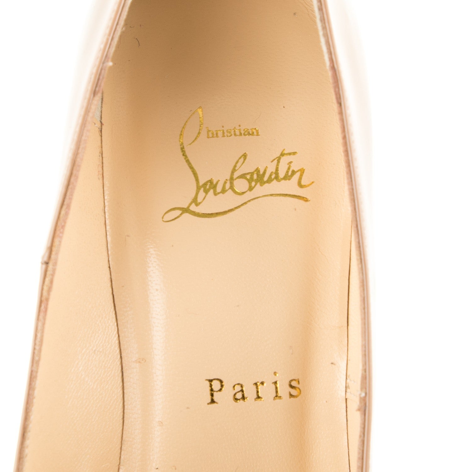 Christian Louboutin Patent Daffodile 160 Pumps 38.5 Nude 8 of 8