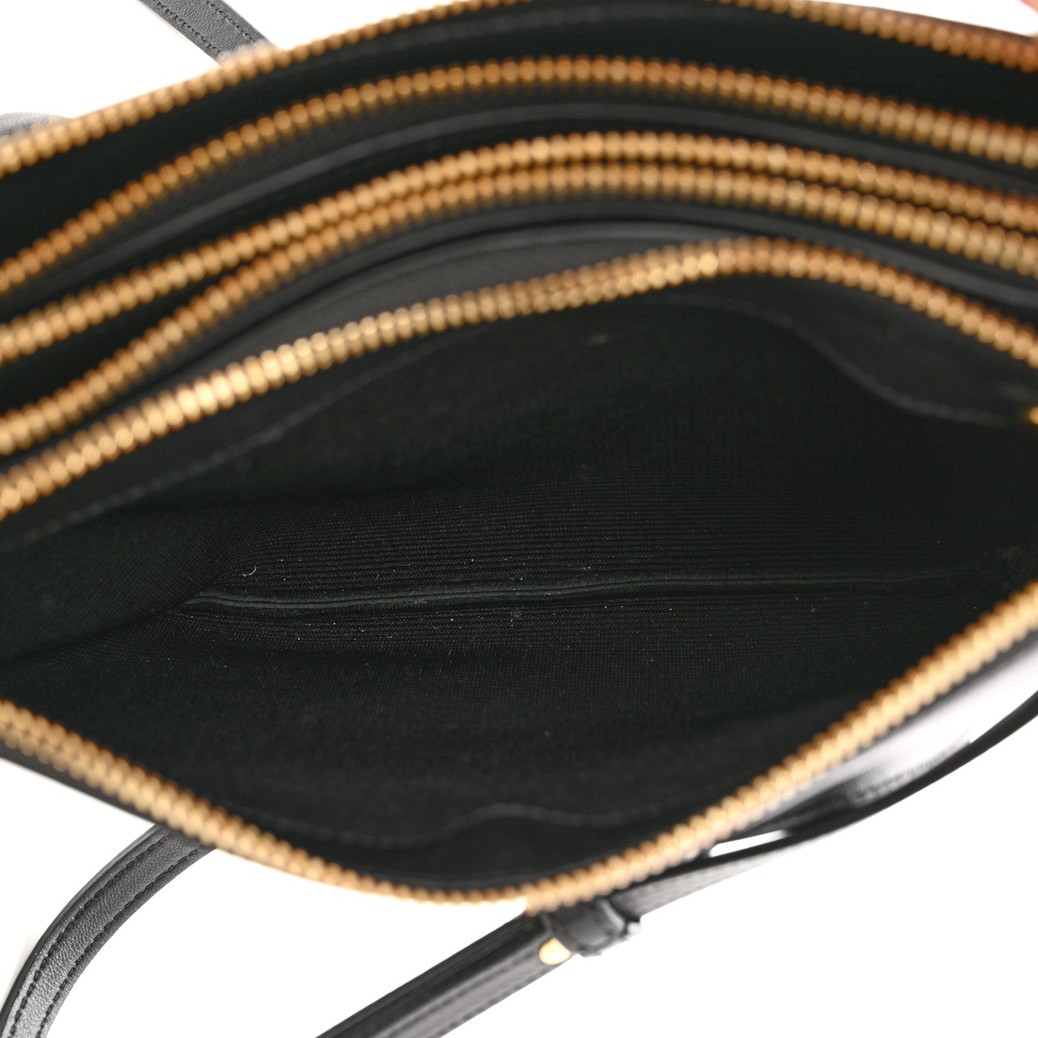 Celine Lambskin Small Trio Crossbody Bag Black 7 of 14