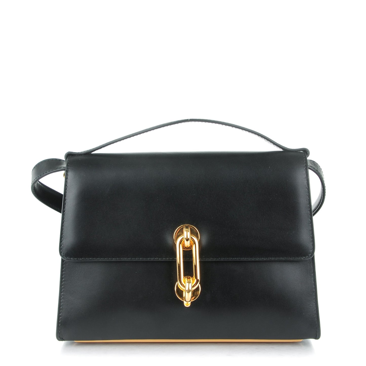 Calfskin Mini Trapeze Maillon Shoulder Bag