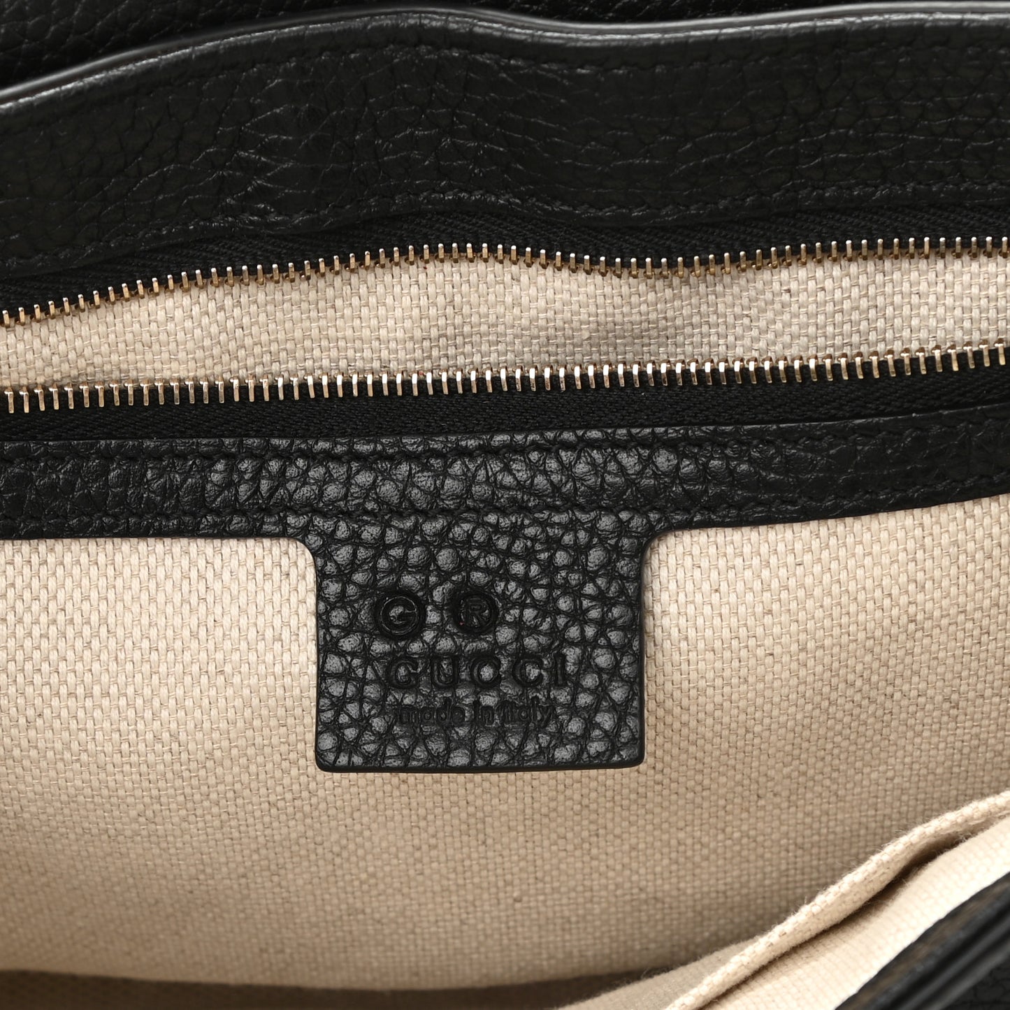 Pebbled Calfskin Medium Soho Flap Crossbody Black