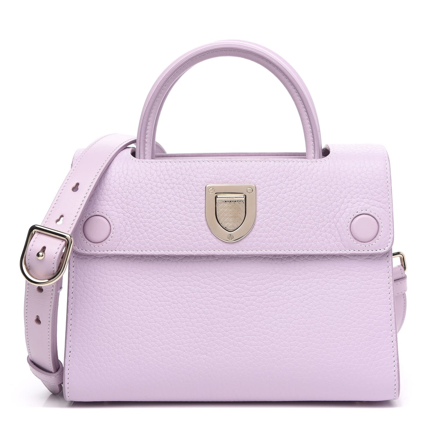 Grained Calfskin Mini Diorever Flap Lilac