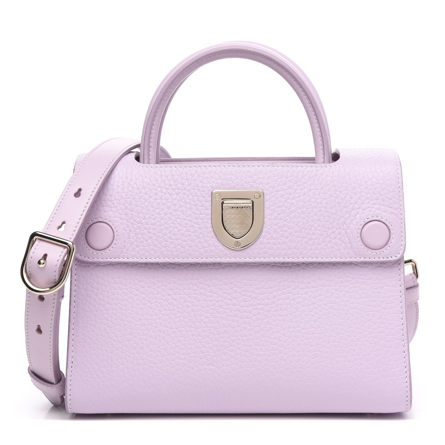 Christian Dior Grained Calfskin Mini Diorever Flap Lilac 1 of 9