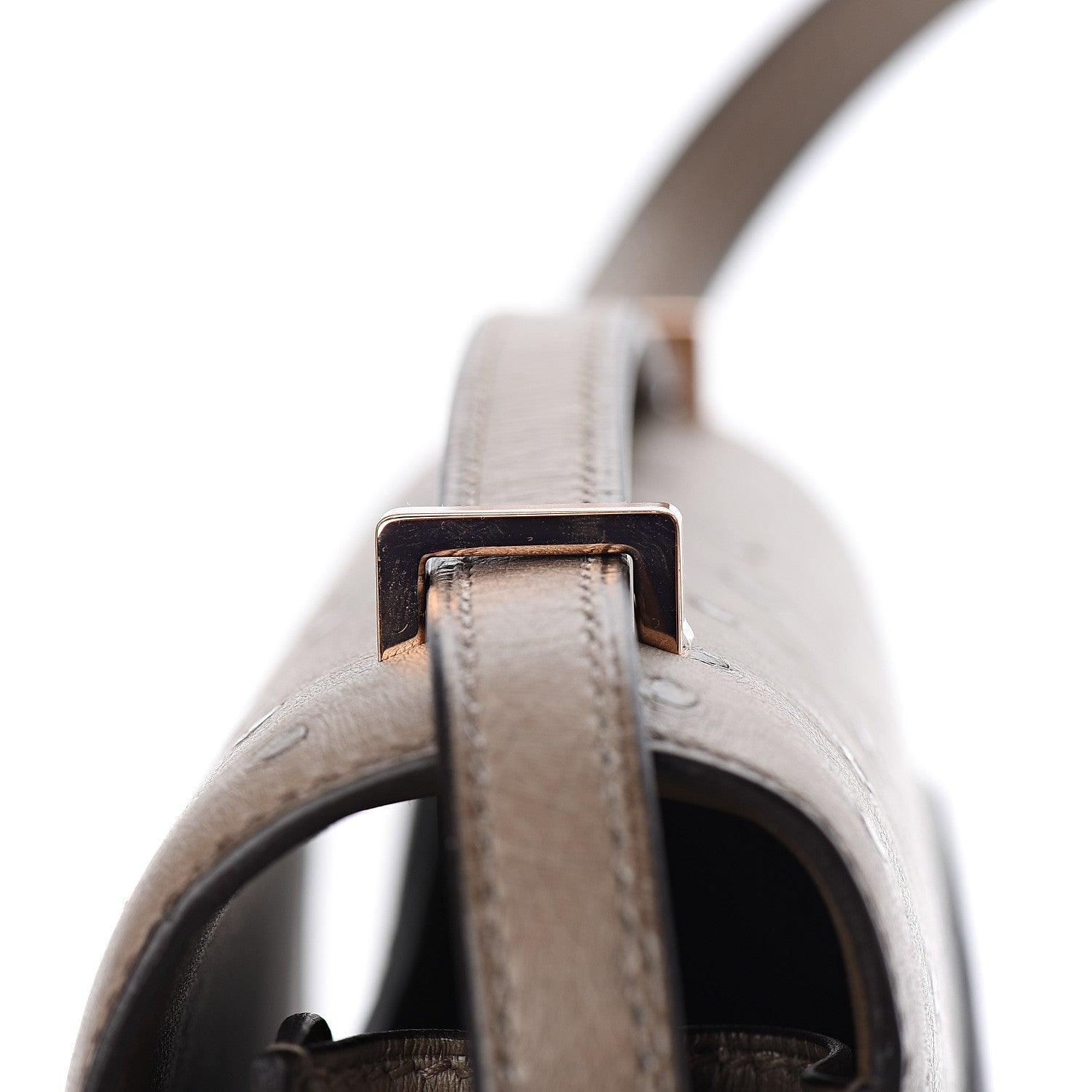 Hermes Ostrich Constance 18 Gris Asphalte 15 of 16