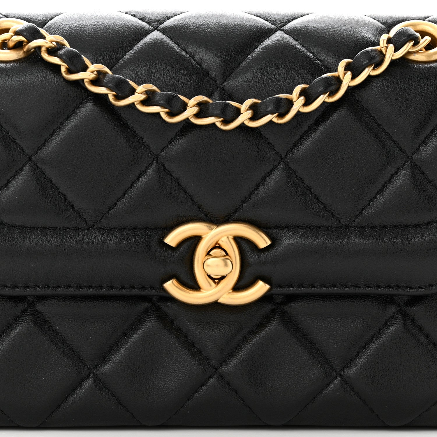 Chanel Shiny Lambskin Quilted Mini Flap Black 8 of 10