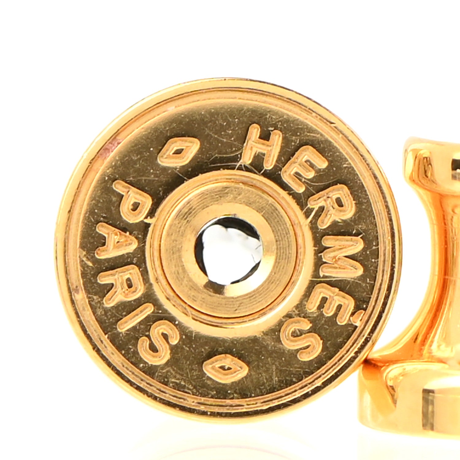 Hermes Rose Gold Lacquered Mini Pop H Earrings Bleu Sature 4 of 8