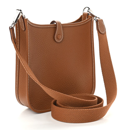 Hermes Taurillon Clemence Evelyne TPM Gold 3 of 9