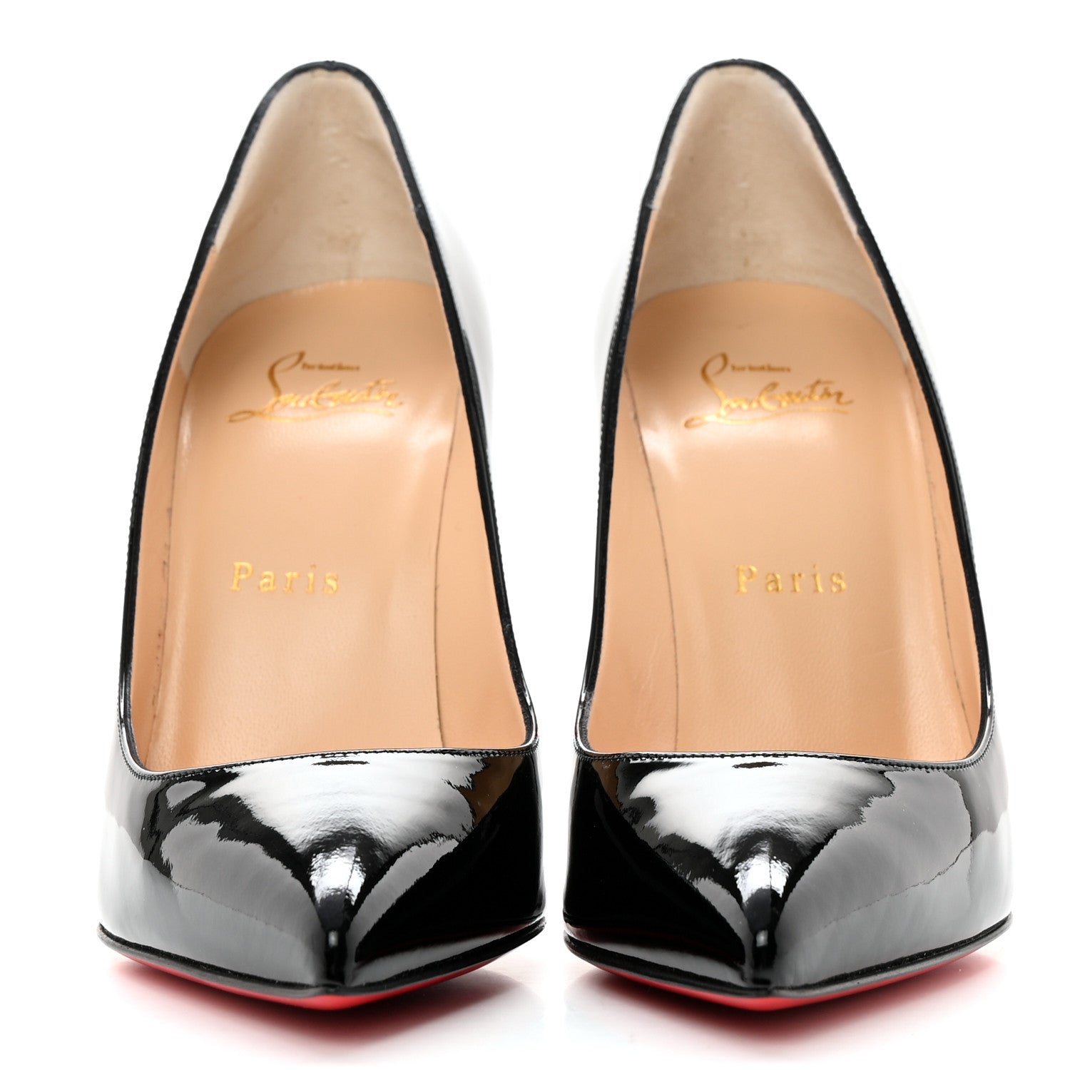 Christian Louboutin Patent Pigalle Follies 100 Pumps 37 Black 2 of 10