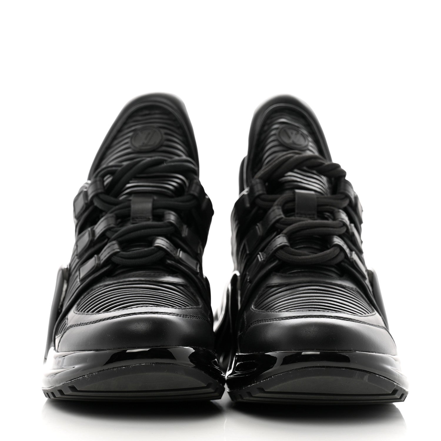Louis Vuitton Calfskin LV Archlight Sneakers 37.5 Black 3 of 9
