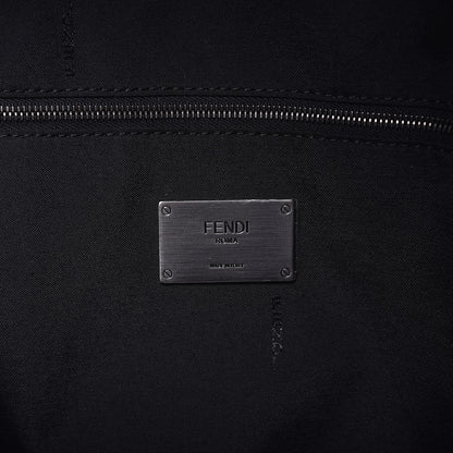 Fendi Vitello Grace FF 1974 Embossed Backpack Black 6 of 8