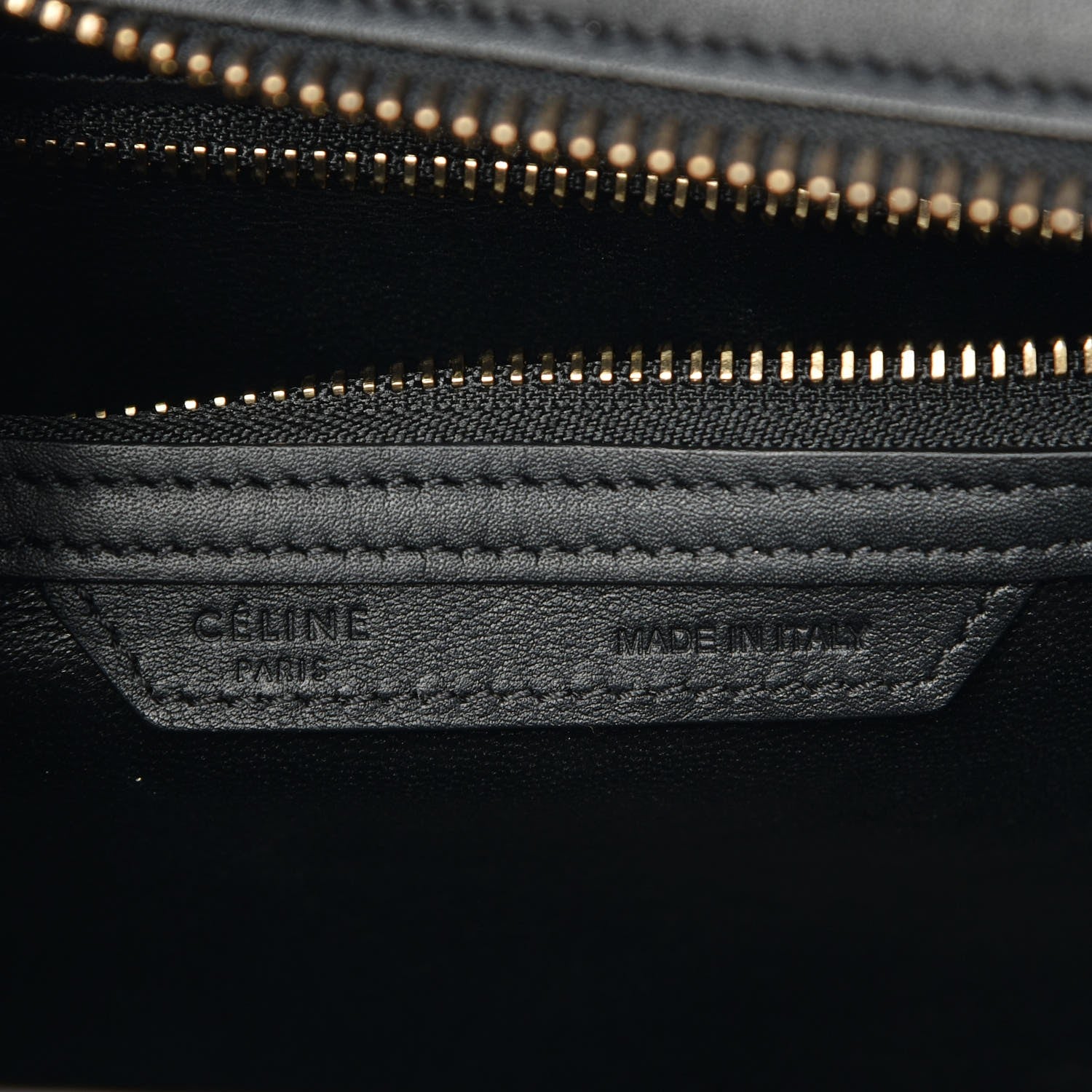 Celine Smooth Calfskin Micro Luggage Black 6 of 6