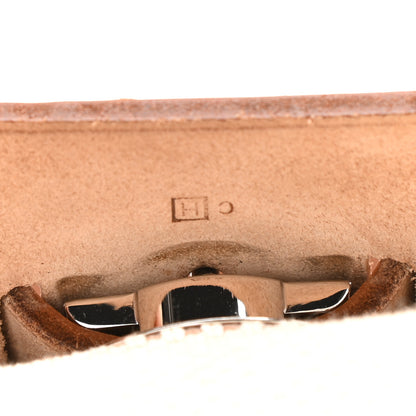 Hermes Toile Vache Calfskin Herbag 30 PM Backpack Natural 8 of 10