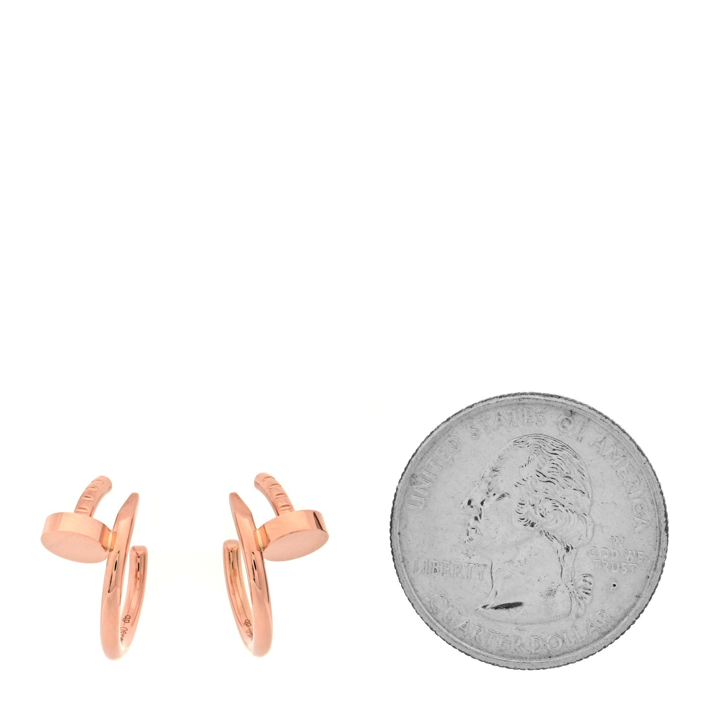 18K Pink Gold Juste Un Clou Hoop Earrings