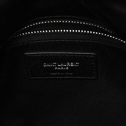 Saint Laurent SAINT LAURENT Lambskin Quilted Small Loulou Puffer Monogram Chain Satchel Black 6 of 9