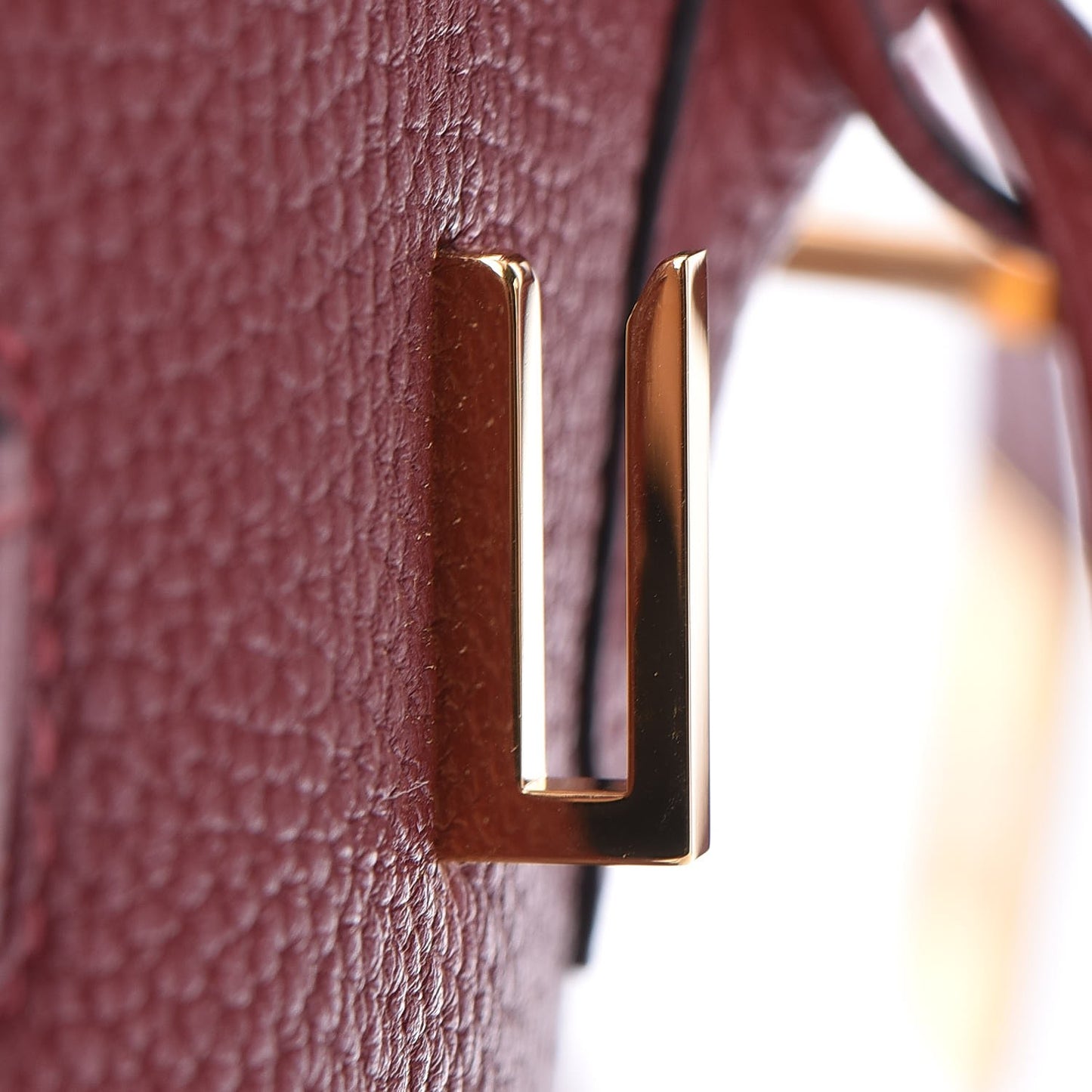Togo Horseshoe Bi-Color Birkin 35 Rouge H Bougainvillea