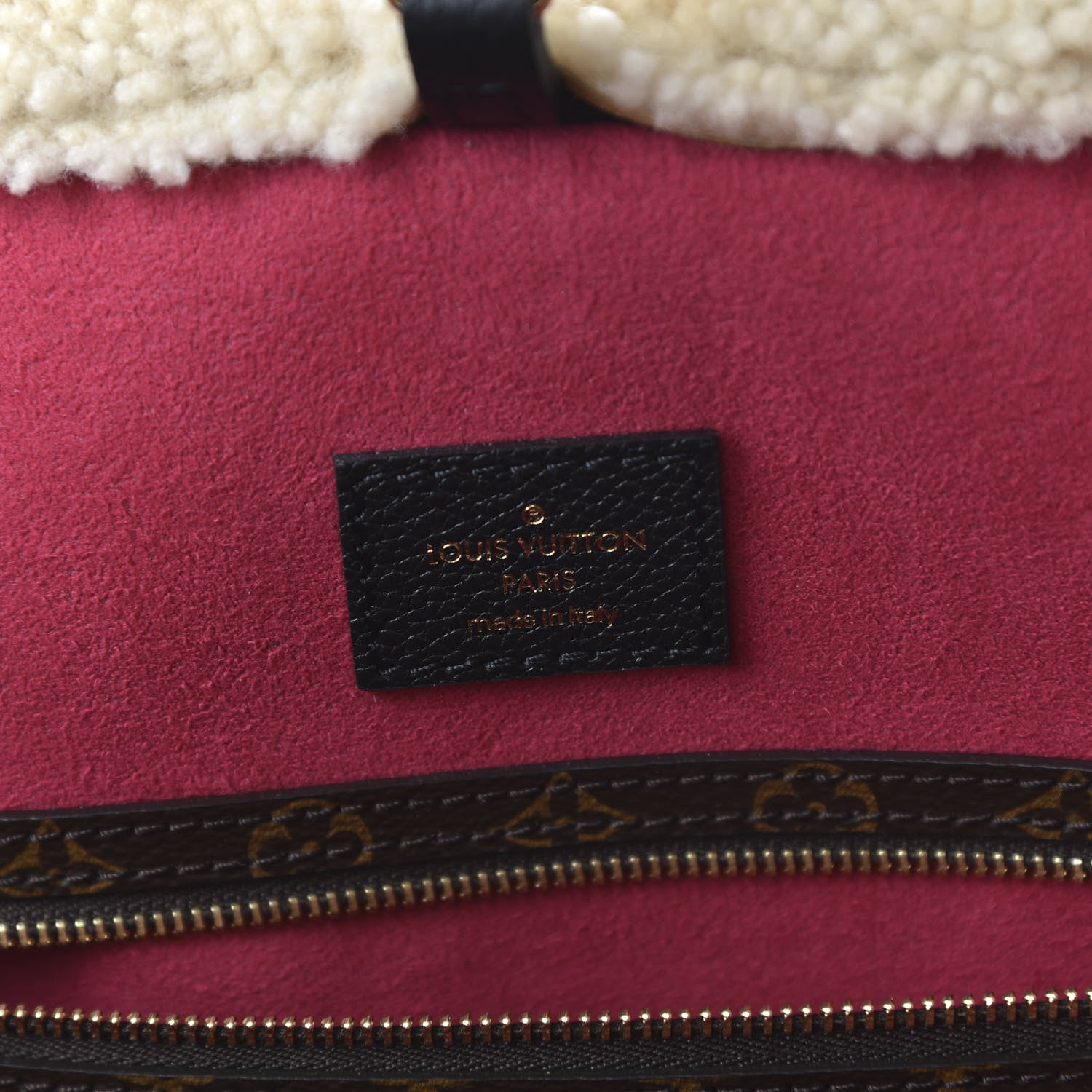 Louis Vuitton Calfskin Monogram Teddy Neverfull MM Black 9 of 10