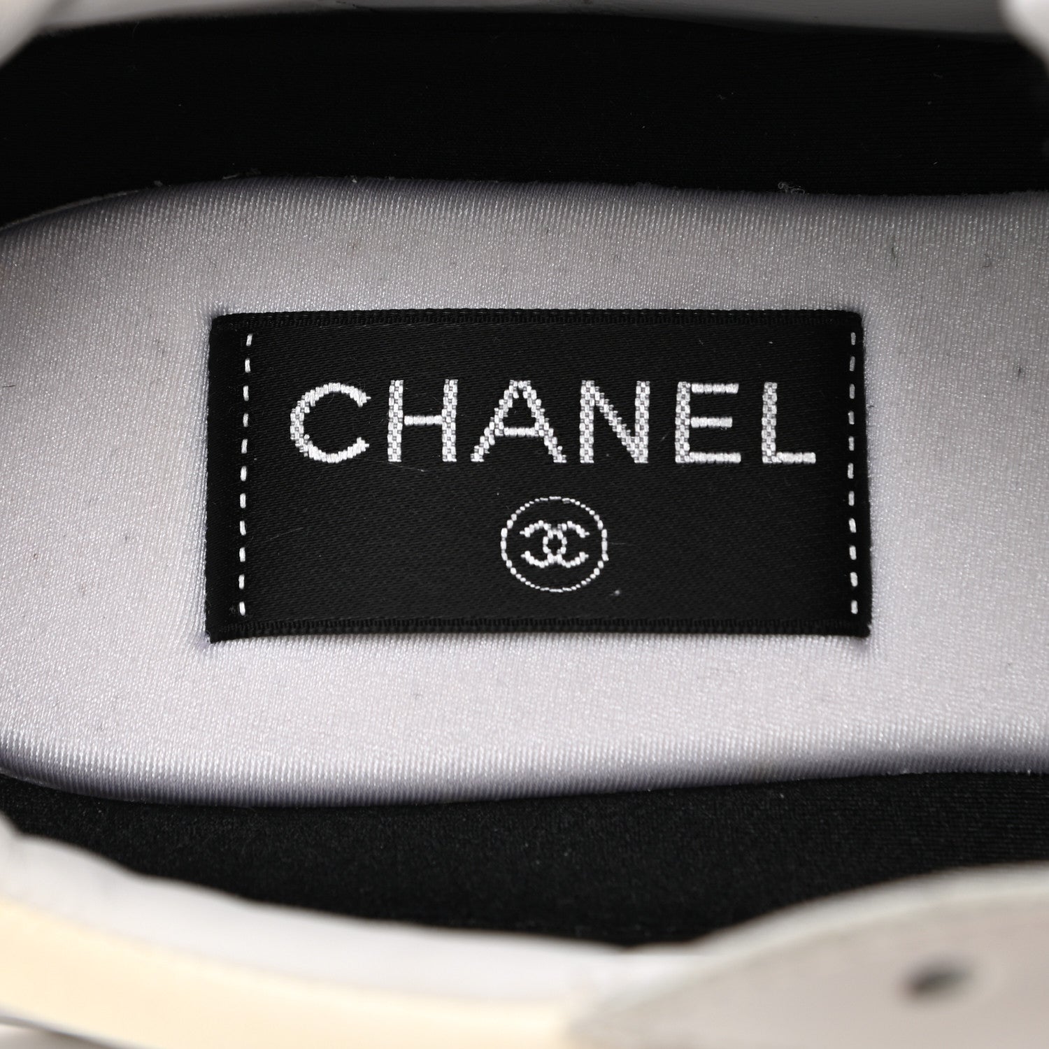 Chanel Suede Calfskin Fabric CC Sneakers 40 White Grey Fluo Orange 7 of 8