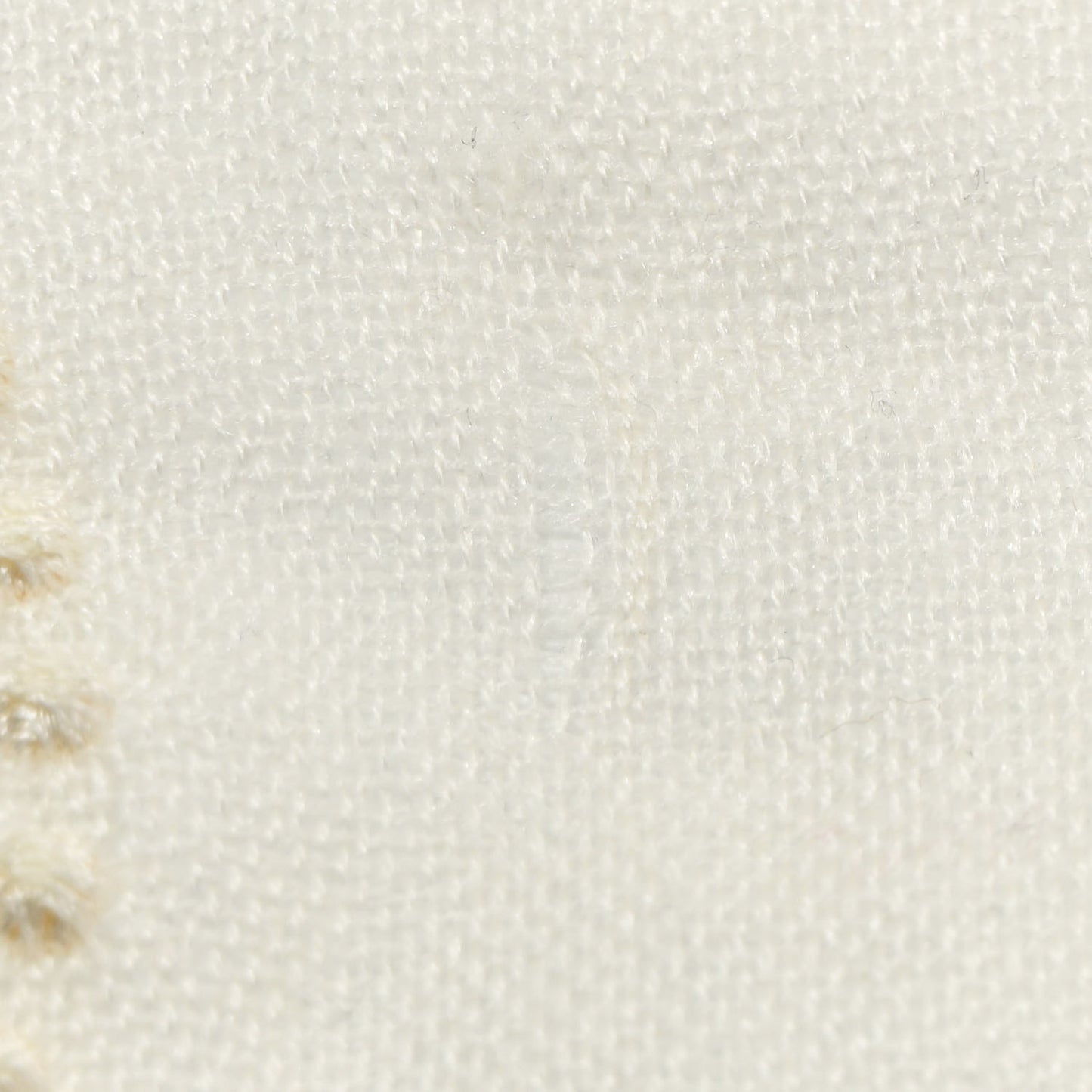 Cashmere Silk Wool CC Embroidered Scarf White