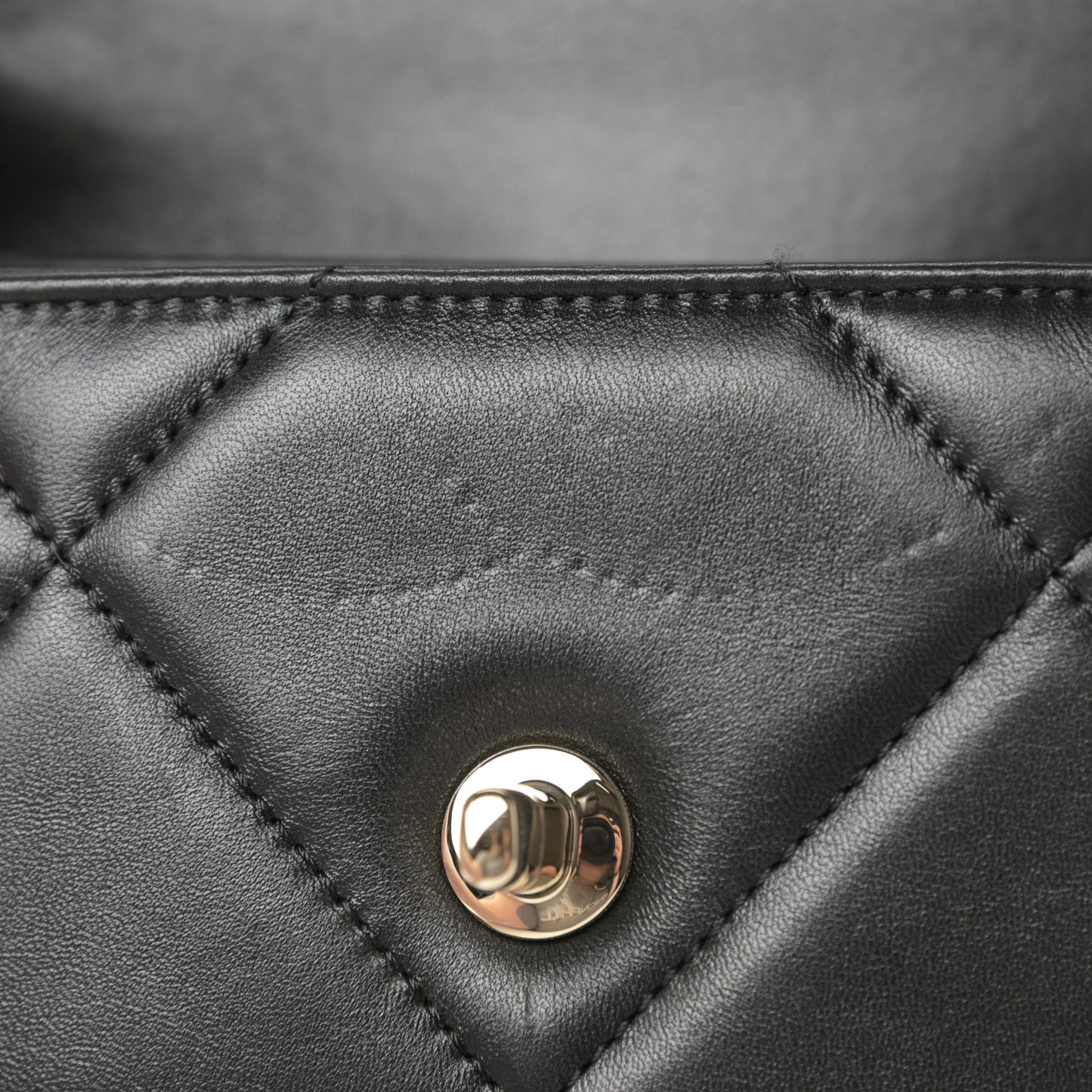 Lambskin Quilted Small Trendy CC Dual Handle Flap Bag Black
