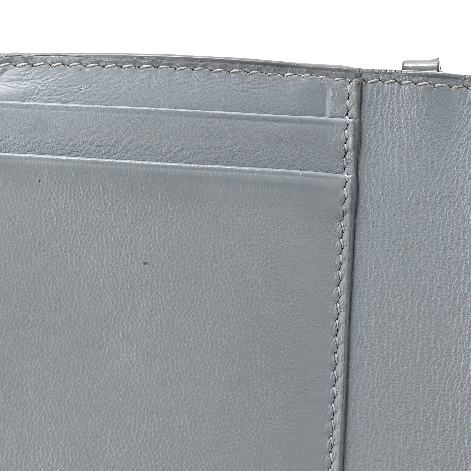 Christian Dior Patent Cannage Lady Dior Lotus Wallet Light Blue 8 of 11